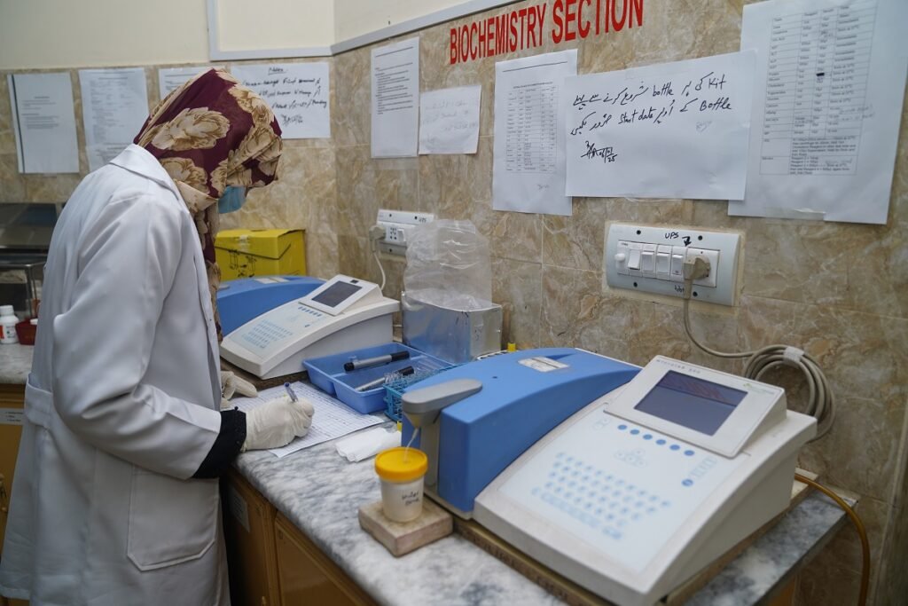 Dedicated staff in hospital uniforms