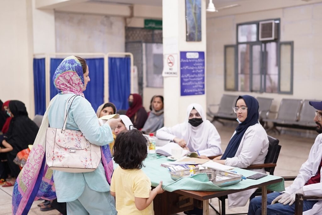 Hospital team at work efficiently