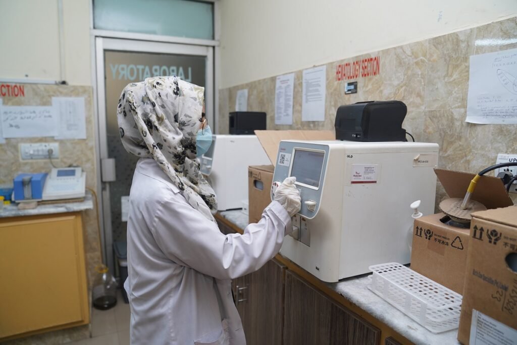 Medical staff providing patient care