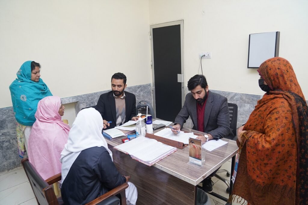 Dedicated staff in hospital uniforms