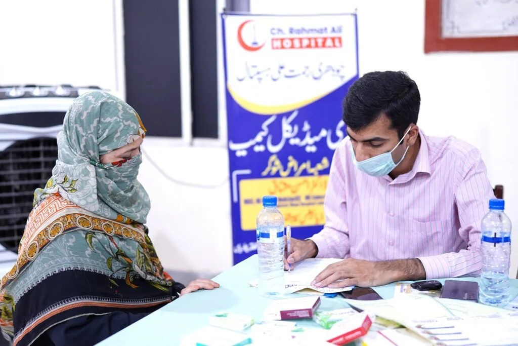 Charitable hospital facilities at Ch. Rahmat Ali for community care.